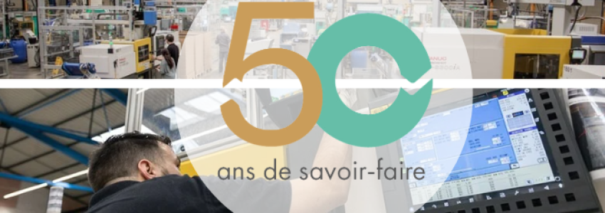 auray plast 50 ans savoir-faire logo